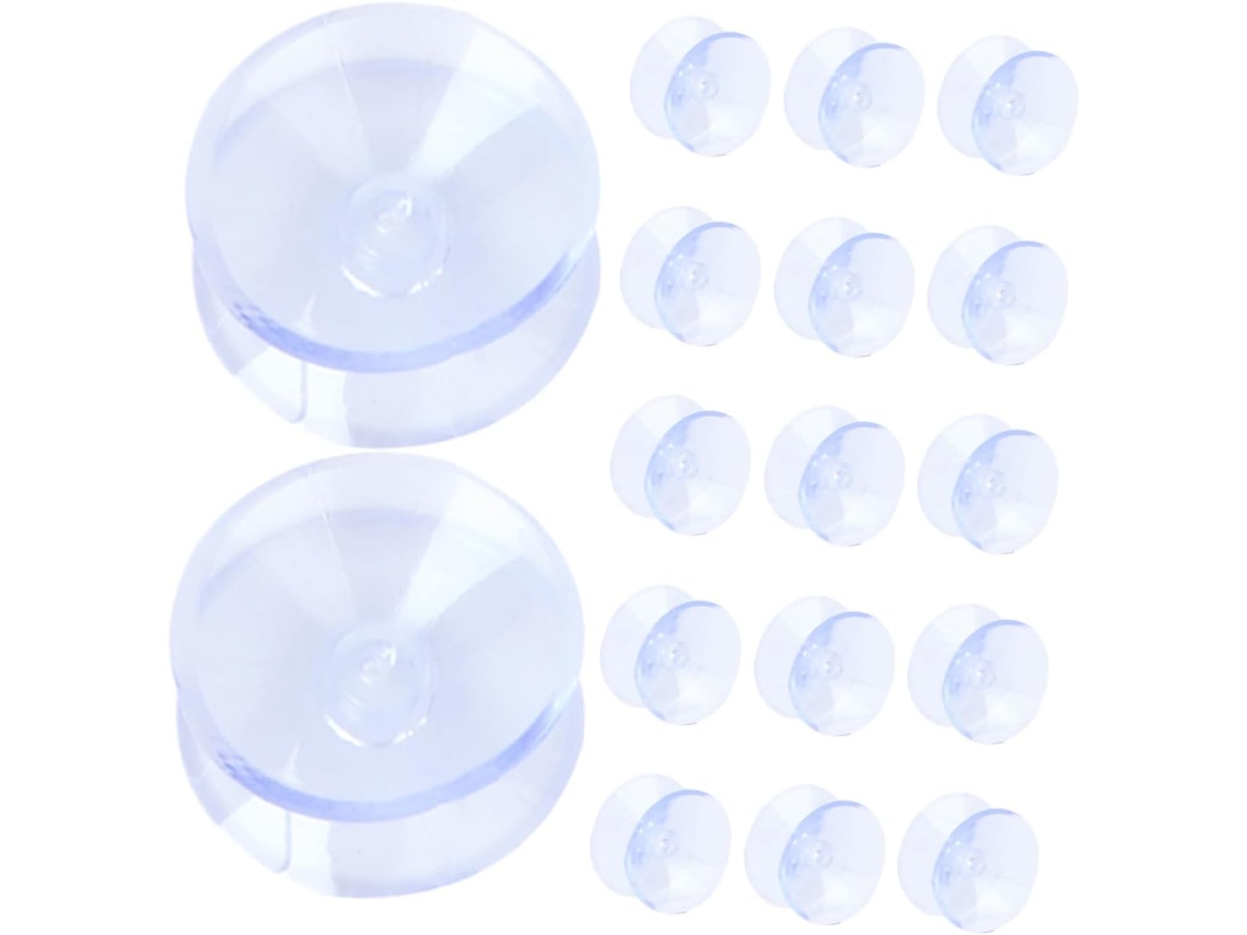Artibetter 20 Unidades De Ventosas Dupla Face Pvc Para Móveis, Para Superfícies De Vidro E Mesas, Fáceis De Limpar E