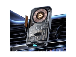 Carregador Sem Fio Inteligente Transparente De 15 W Para Carro (modelo Mais Recente De 2025), Com Suporte Automático Para Celular Na Saída De Ar Do Ca