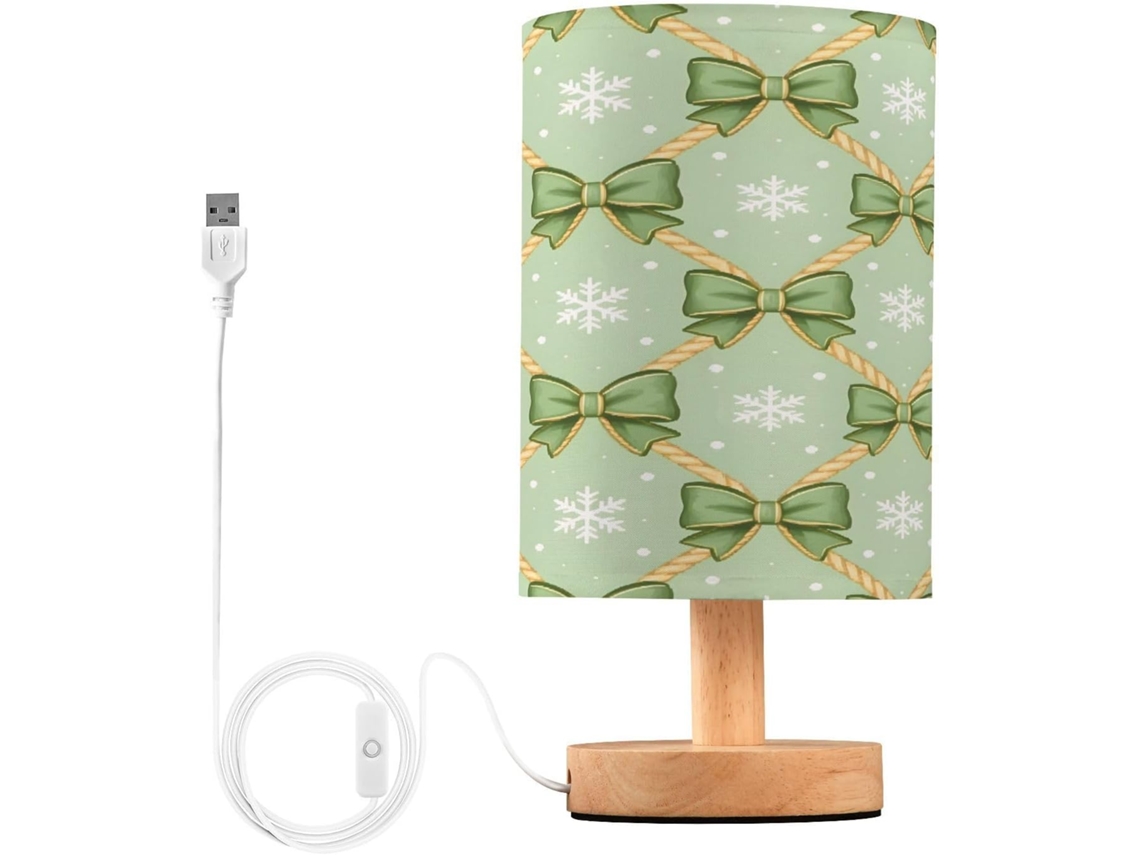 Abajur De Cabeceira Em Formato Nó Para Quarto, Com Portas De Carregamento Usb C, Luminária De Mesa Cabeceira, Luminária