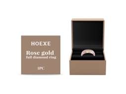 Anel de Diamante Ouro Rosa Completo