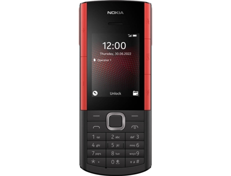 Telemóvel NOKIA 5710 Express Audio (2.4'' - Preto e Vermelho)