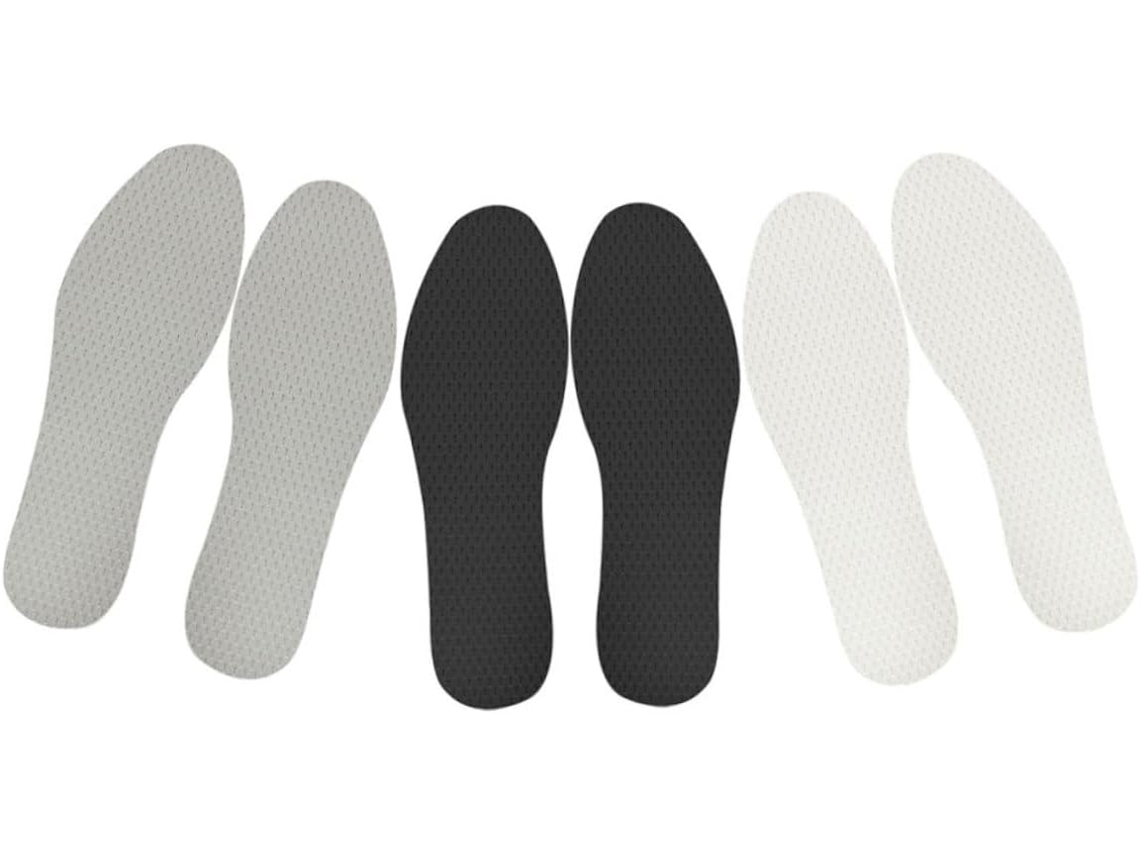 3 Pares De Palmilhas Respiráveis Látex Que Absorvem O Suor Para Homens E Mulheres Impactos São Confortáveis