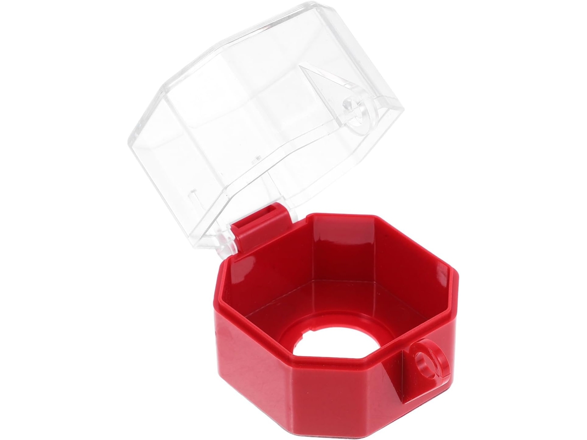 Capa Protetora Para Interruptor De Botão, Transparente, De Plástico Sólido.