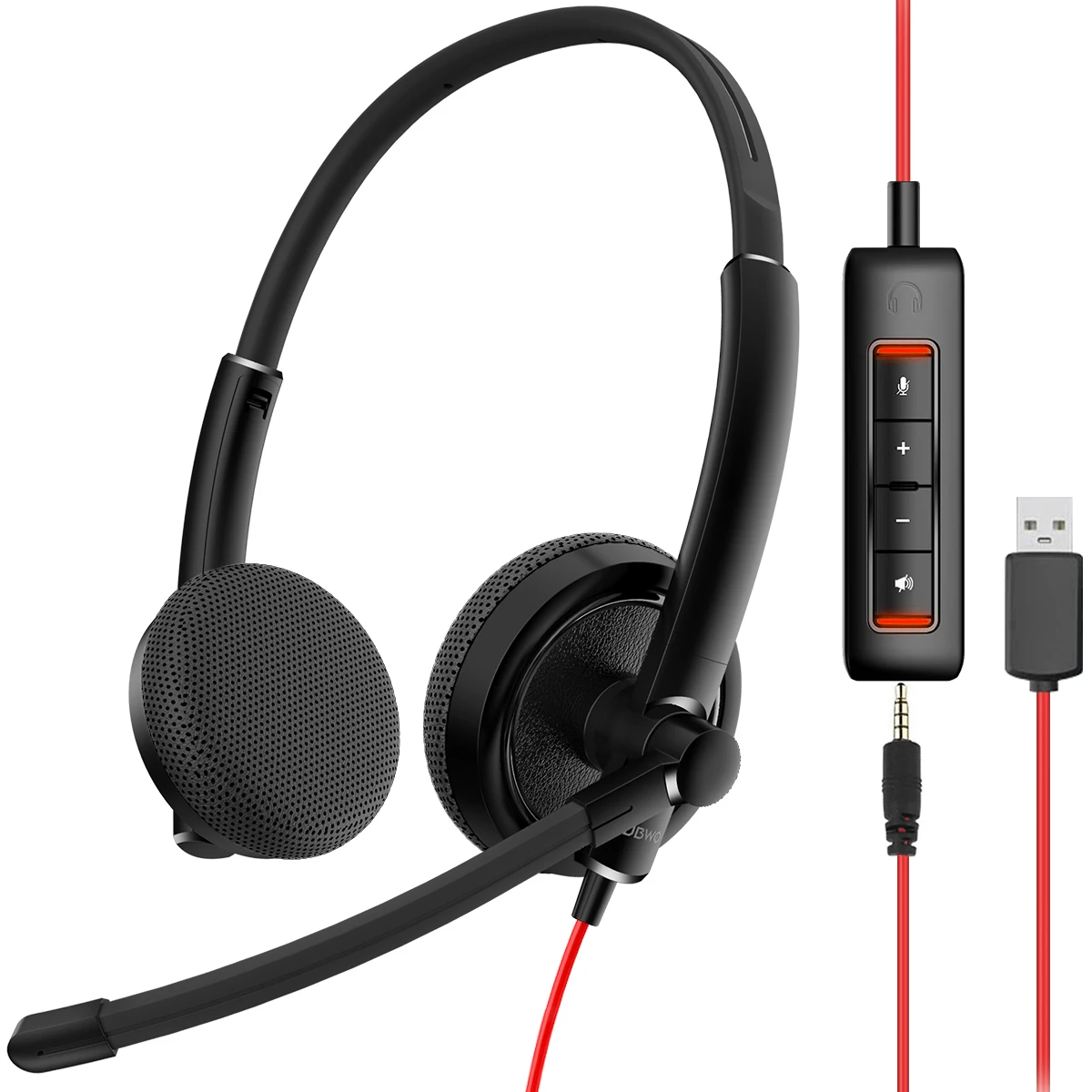 Fones De Ouvido Com Microfone Com Cancelamento De Ruído, Leves E Portáteis, Com Interface Usb.