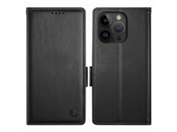 Capa De Couro Com Suporte E Fecho Magnético Para Iphone 14 Pro Max Df-010