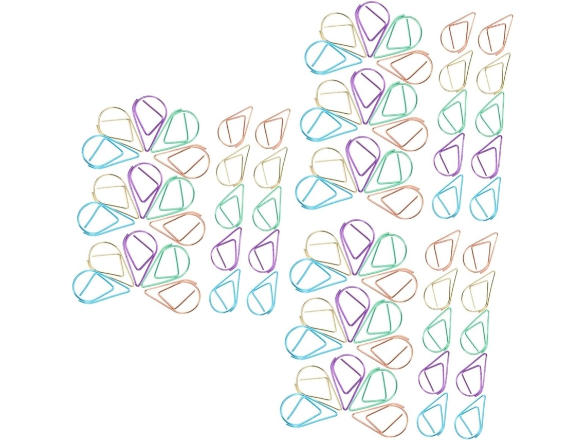 Gadpiparty Série 3-metal clips Adoráveis Mesa e Estudo, Elegante e Funcional, 100 unidades x 3