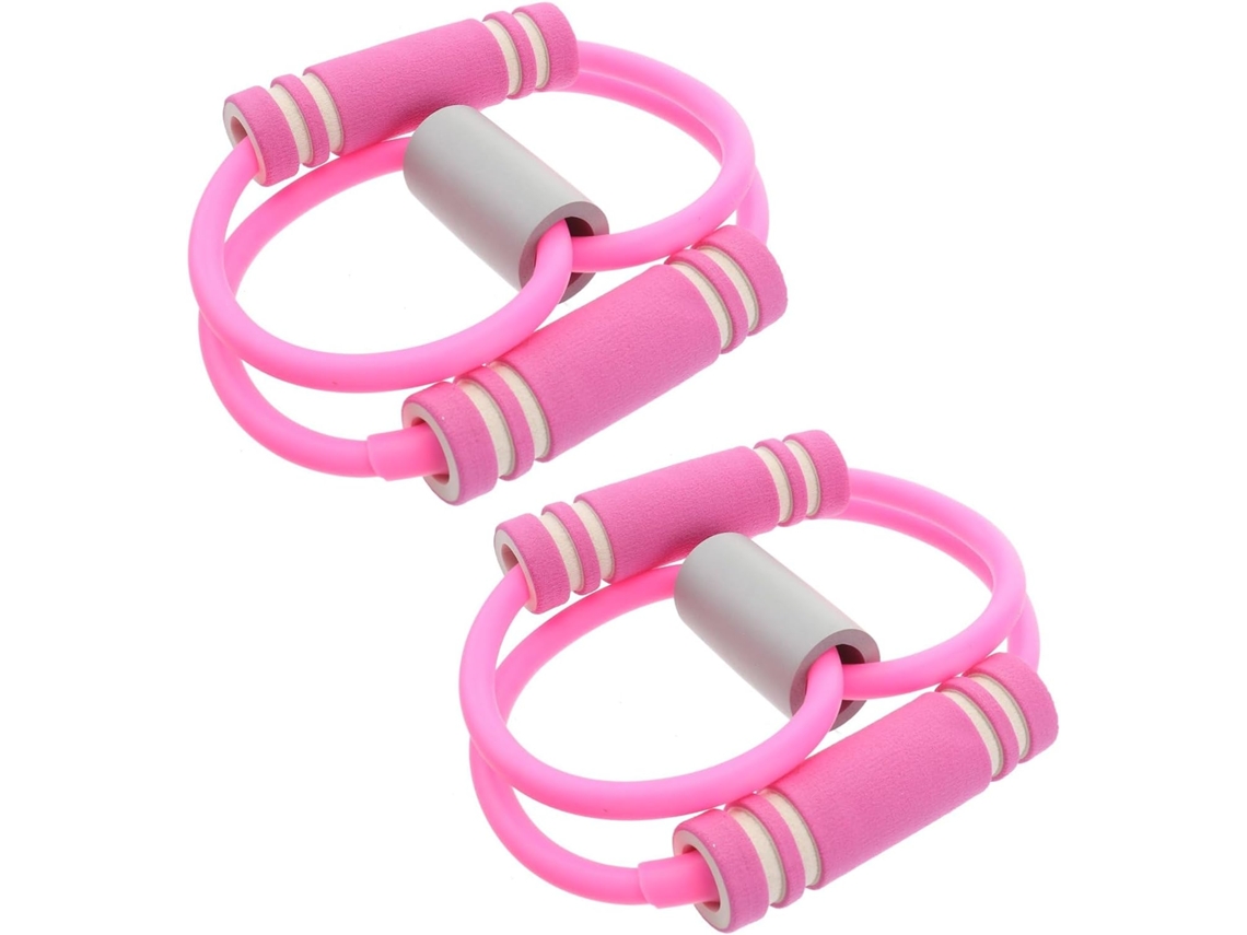 Conjunto De 2 Faixas Elásticas Resistência Para Exercícios Ioga, Musculação E Emagrecimento Feitas Látex, São