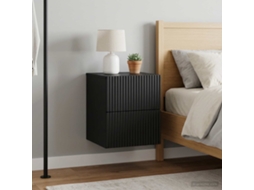Vidaxl Gabinete De Canto Montado Na Parede 2 Unid. Preto