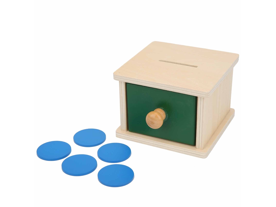 Primerox caixa de Bolas de Madeira Imbucare Brinquedo Educativo para Bebê Menino Menina