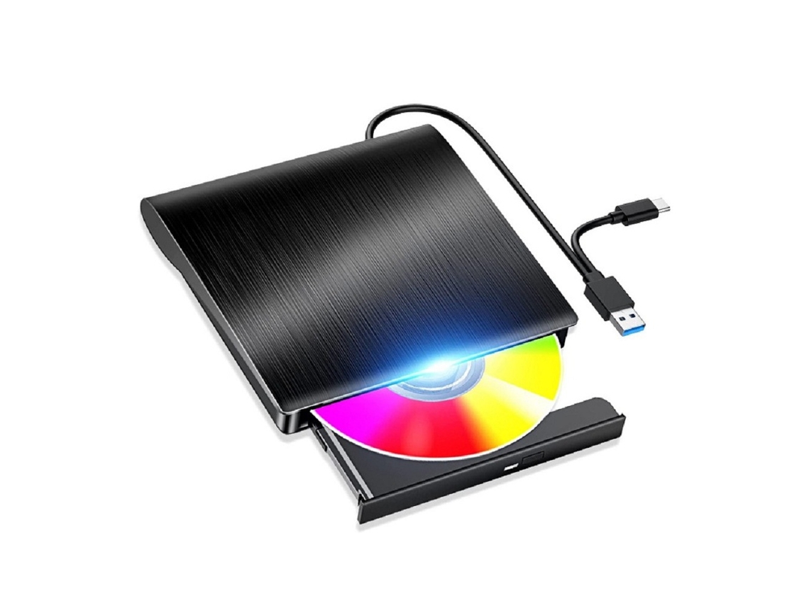 Interface Dupla Cd/Dvd Rom Ou Gravador Externo Preto Yuysan