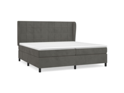 Box Spring Bed, Box Spring Beds Vidaxl Cinzeto Veludo (200 X 200 Cm)