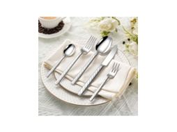 Conjunto 5 Peças Talheres Inoxidáveis ​​com Padrão De Corda De Cânhamo Estilo Nórdico Luxuoso Leve, Para Bife. Igvtrade