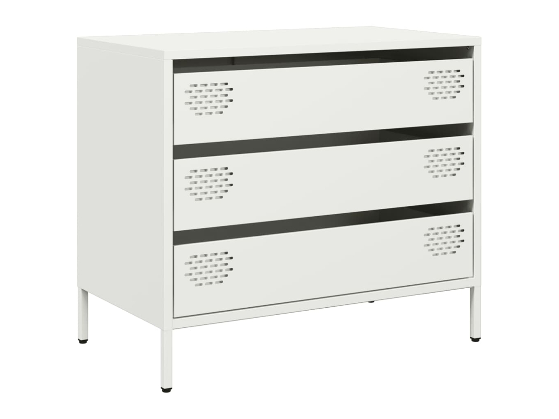 Aparador 68x39x58,5 Cm Aço Laminado a Frio Branco MAISON EXCLUSIVE