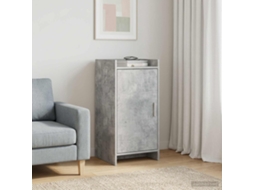 Vidaxl Buffet Cinzento Cimento 40 X 36 X 80 Cm Derivados De Madeira