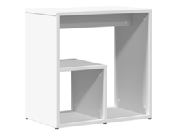 Mesa de apoio 50x30x50 cm em madeira compensada branca MAISON EXCLUSIVE