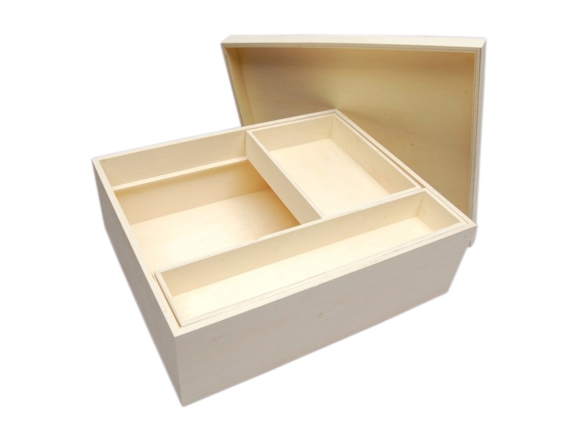 Caixa LG (Madeira - Multicor - 41,5 x 13,5 x 34)
