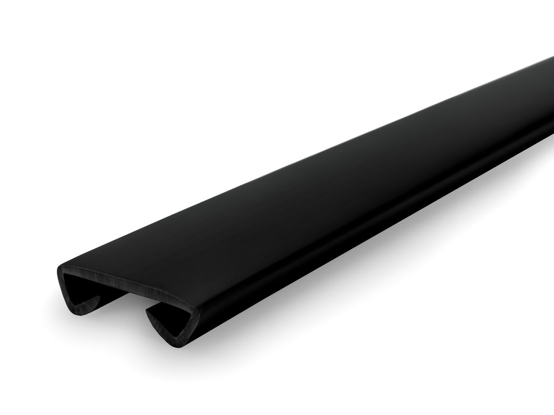 Corrimão Quest Pvc Standard 40x8 Mm, Preto, 25 M