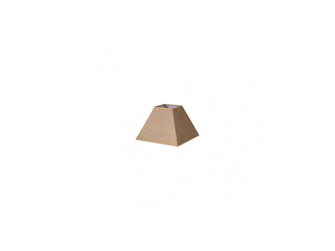 Abajur Divos Pyramid E27 Marrom 17Dx8Dx13H Bolsa de Juta