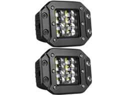 Farol De Led Longo Alcance Tehaux 16000lm 5 Polegadas 2 Unidades Preto, À Prova D Água, Para Empilhadeiras, Condução