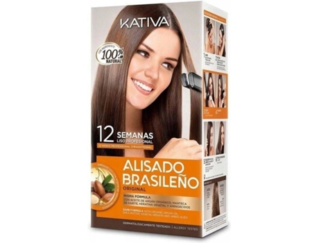 Kit de Alisamento Brasileiro KATIVA Original (150 ml)