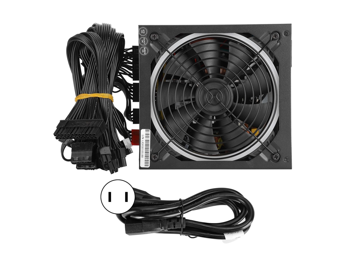 Fonte de Alimentação EOOCOO 500w Rgb Modular Ventilador 14cm