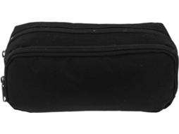 Caneta Portátil, para Material Escolar, com Zíper, Estojo Escolar com Dois Compartimentos CHABERLU
