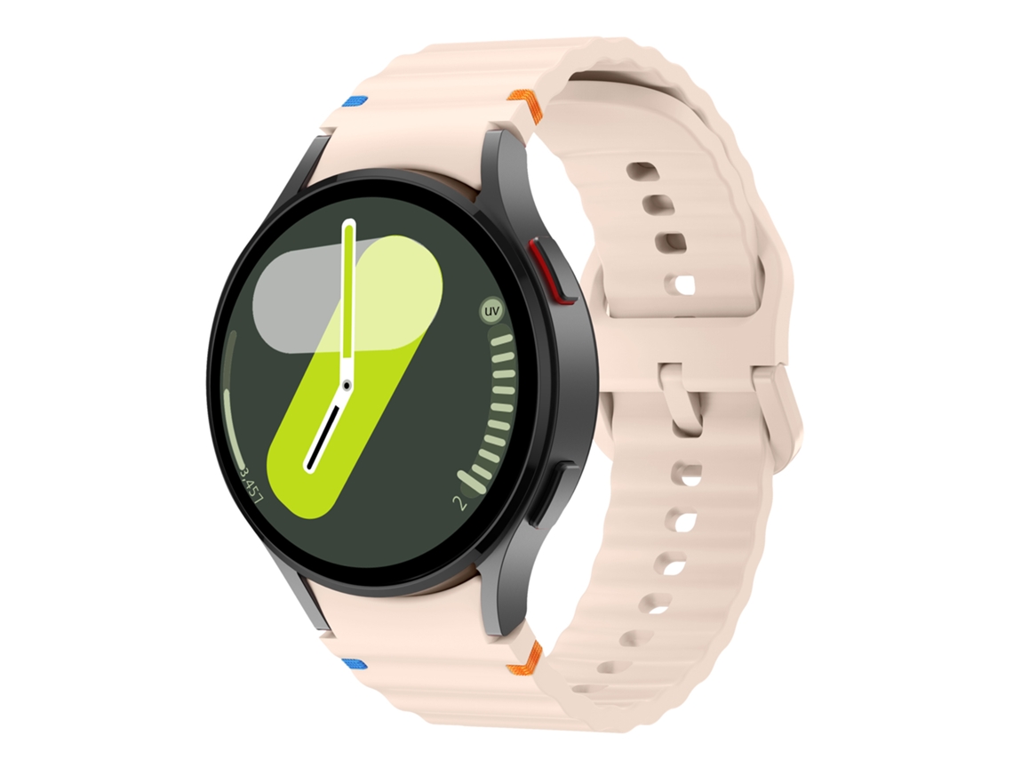 Bracelete para Samsung Galaxy Watch 5 20mm XIAOMOYU com ondulada silicone e rosa
