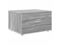 Gabinete de Gavetas com Roda Cinza Sonoma MAISON EXCLUSIVE (55x45x31 cm)