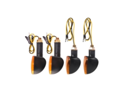 Luz De Pisca Universal 12v Para Motos — Indicador Dianteiro E Traseiro, Luz Halógena Intermitente (pisca-pisca)_yua