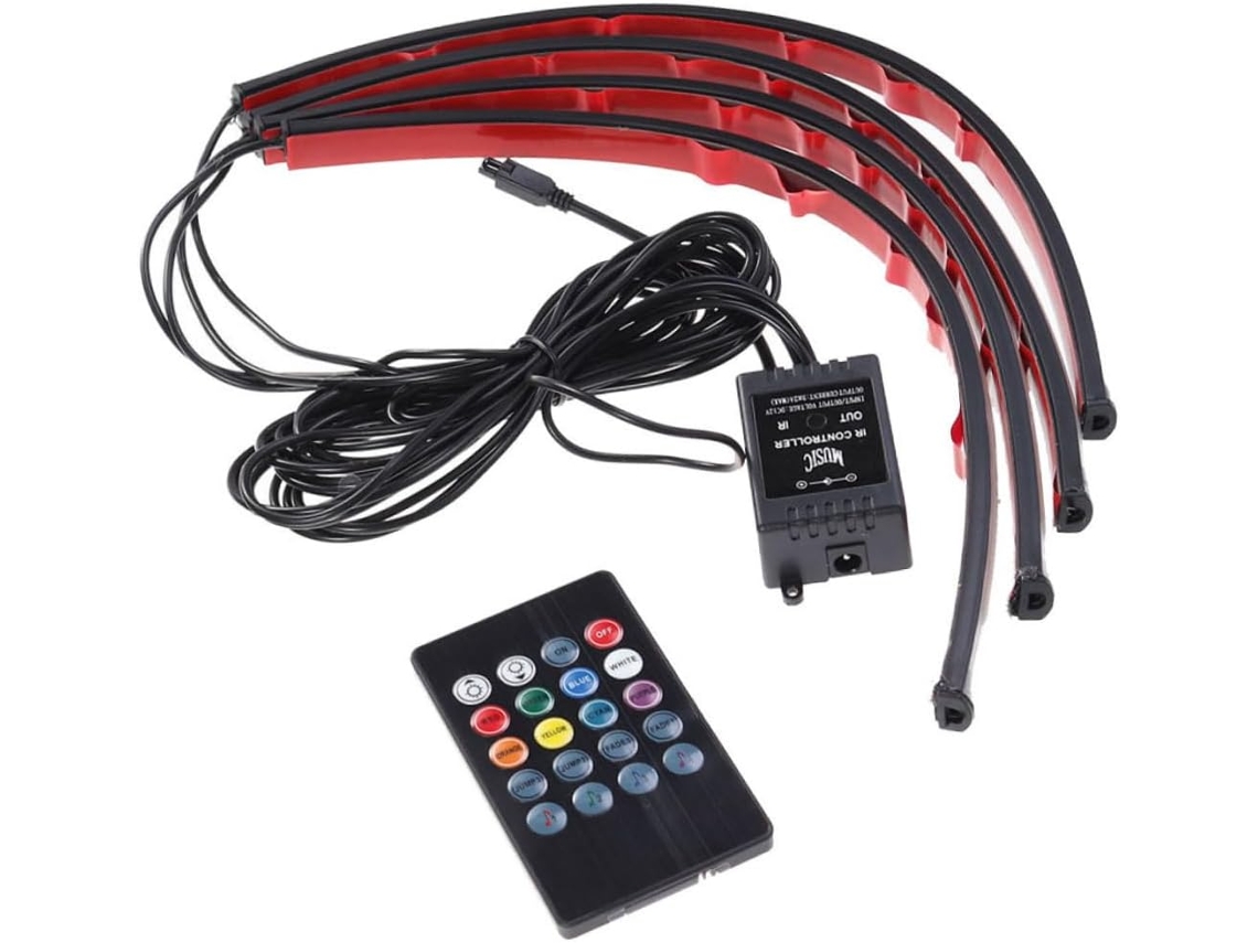 Luzes Ambiente Decorativas Para Carros, Fitas De Led Rgb