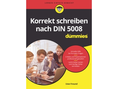 Livro Korrekt schreiben nach DIN 5008 fur Dummies Für Dummies German Edition de Uwe Freund (Alemão)