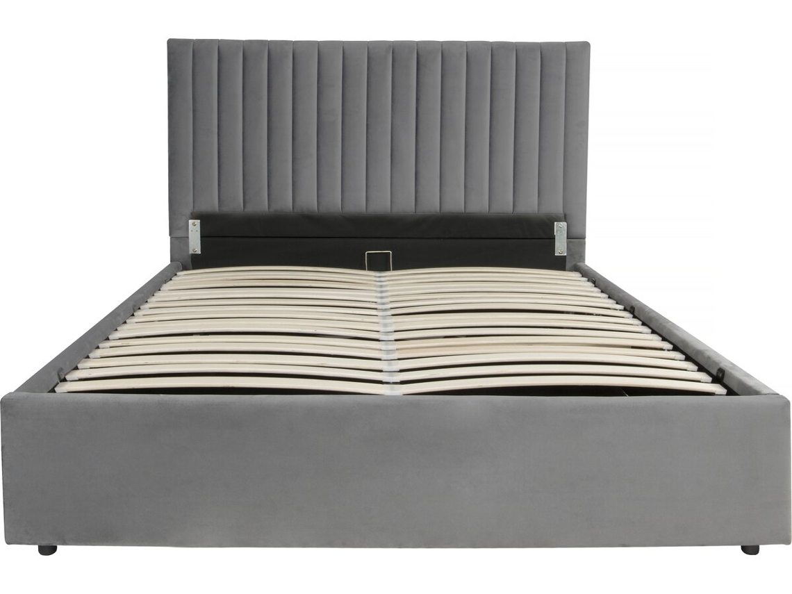 Cama con baúl ''Mia'' - 140 x 190 cm - Gris