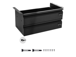 Gavetas Deslizantes Abaixo da Escrivaninha 2 Camadas Gaveta Extraível Montada Mesa Organizador de Armazenamento Oculto para Escritório, Casa, Oficina,