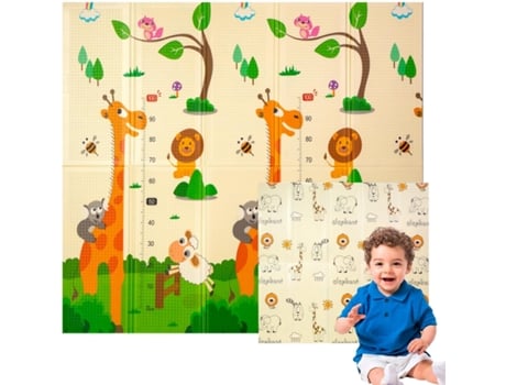 Tapete Edibaby para bebé com desenhos infantis, 1 cm de espessura Jungle Edition