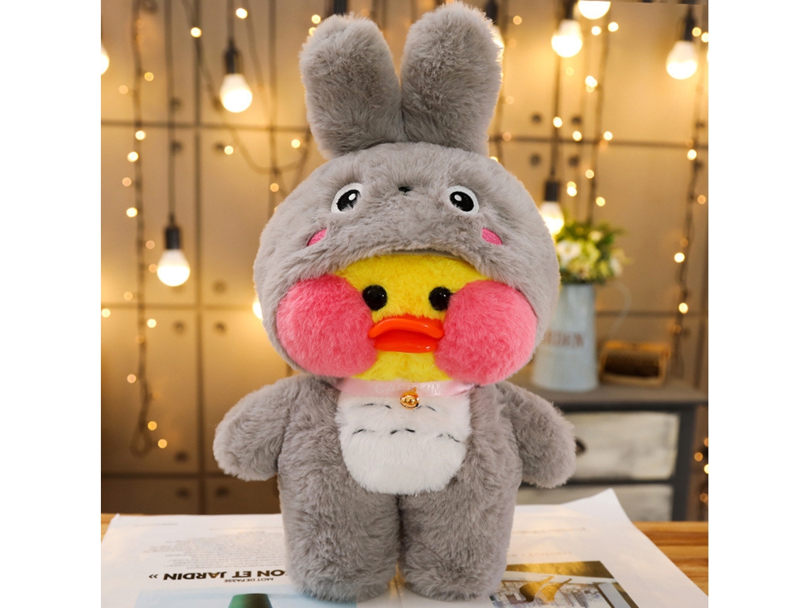 Boneca Pelúcia Patinho Amarelo Cosplay Gato Cachorro Presente Natal Crianças 30cm