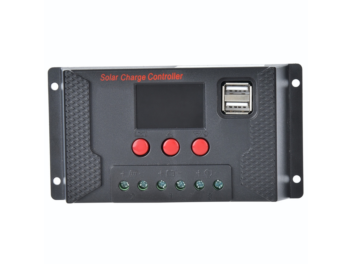 Controlador de Carga Solar para Painel Fotovoltaico Sistema Bateria de Lítio 12v/24v 20a