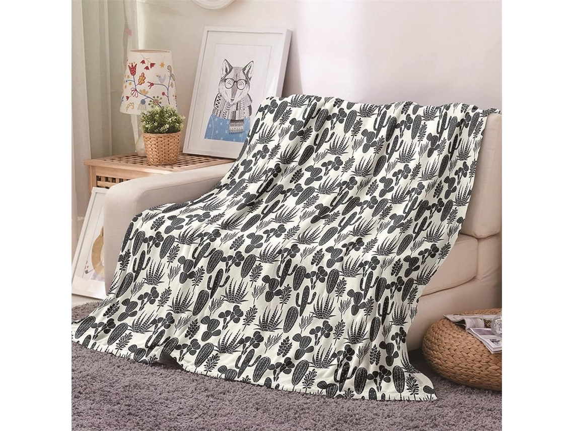 Manta de Flanela Fansu Estampa 3d Quente e Macia Microfibra Ideal para o Inverno Perfeita Cama Ou Sofá Adequad