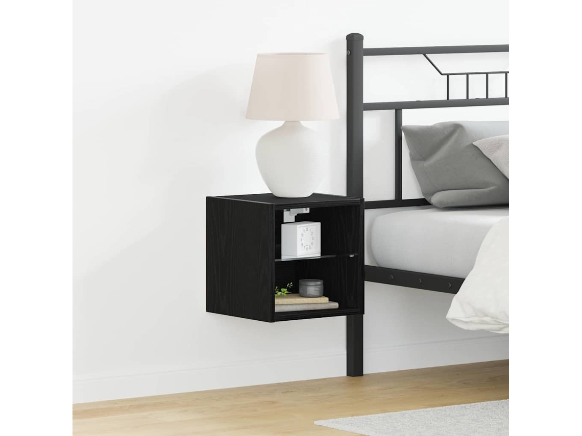 Vidaxl Cabideiro De Parede Led 2 Unid. Preto 30 X 28,5 X 30 Cm