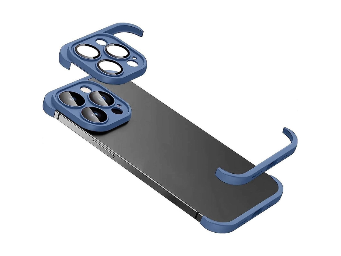 Capa Ultrafina E Sem Moldura Em Tpu Com Airbags Nos Quatro Cantos, À Prova De Choque E Com Película Protetora Para Lente, Para Iphone 15 Pro.