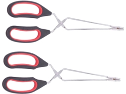 Pinça Multifuncional Orfofe Para Churrasco, 2 Peças, Utensílio De Cozinha Em Aço Inoxidável Para Carnes, Doces E Pães