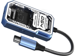 Hub Transparente Para Jogos Com Divisor Usb Tipo C De 4 Portas,