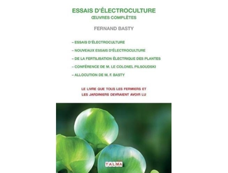 Livro Essais dElectroculture Oeuvres Completes de Fernand Basty (Francês)