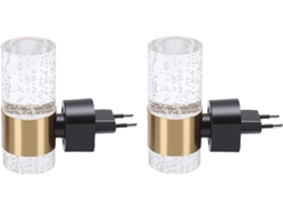 Luminária De Parede Led Dimerizável Luz Noturna Tomada Com Sensor