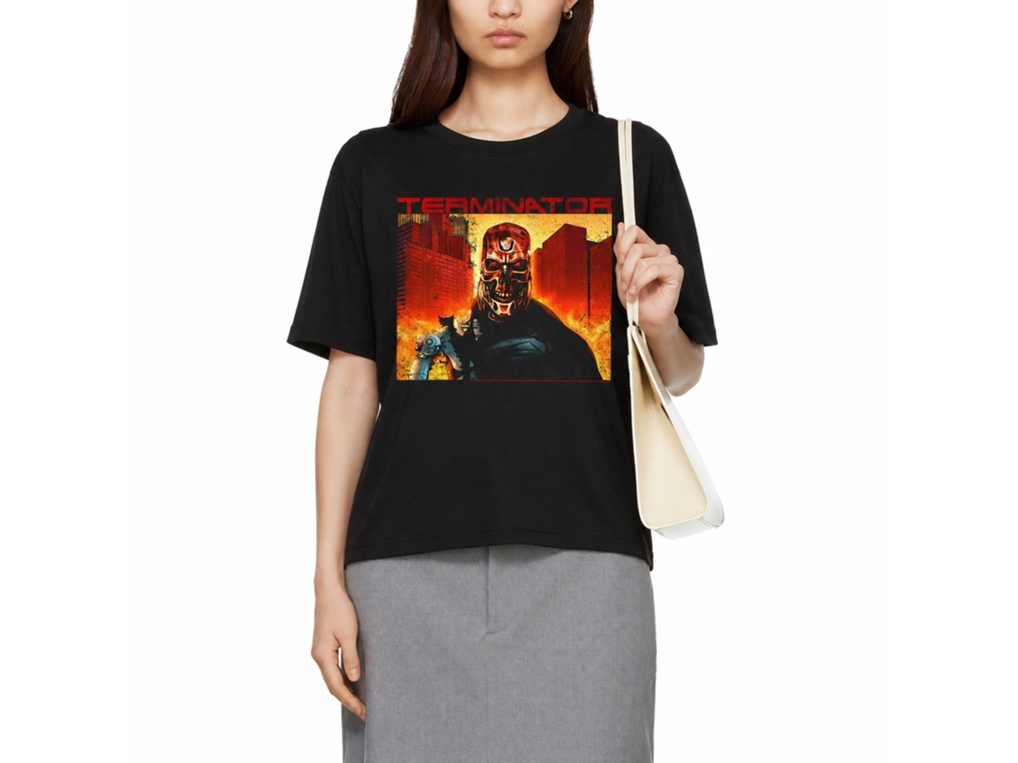 Rockinstone Terminator Endgame Black Adult T-shirt Size:xxl
