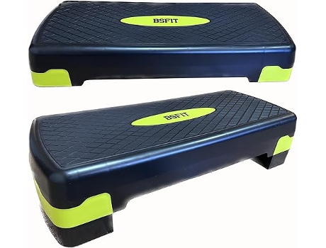 Step Aeróbic Plataforma Banco Yoga Antideslizante Carga 250kg Bsfit