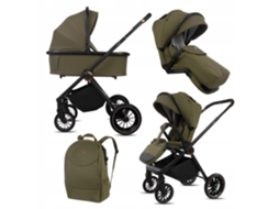 Babylux® Carrinho De Bebé 2em1 Castor Conjunto De Carrinho Leve E Dobrável Que Inclui Alcofa, Cadeira De Passeio, Bolsa Para Mudança E Mais Acessórios