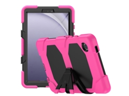 Capa Hexinyigjly Para Samsung Galaxy Tab A8 De 10,5 Polegadas X200 / X205 (2021), Com Moldura Frontal E Suporte Embutido Magenta