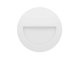 Beneito &amp; Faure - Luminária De Embutir De Parede Mis R 3w Led - Luminária De Parede Redonda Com Interruptor Ip65 2700k/3200k/4000k - Branca