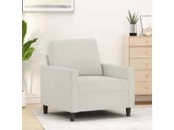 Vidaxl Poltrona 60 Cm Veludo Cor Creme