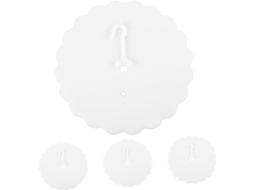 Conjunto De 4-ganchos Adesivos Plástico Para Cortina Cama, Ideais Para Pendurar Dossel No Teto Ou Quarto